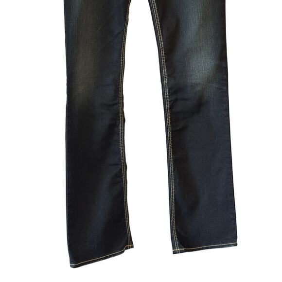 Silver Jeans Co Suki Mid Slim Bootcut Jeans W29 L35 Dark Wash Indigo - Picture 3 of 11